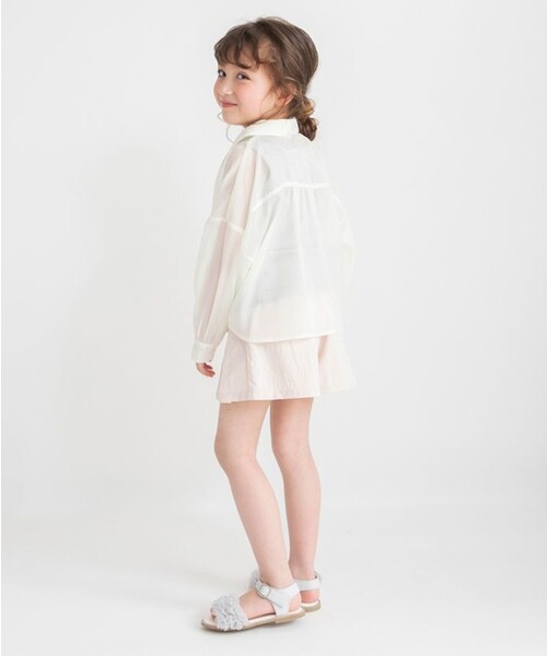 BRANSHES(ブランシェス)の「シアー長袖シャツ(シャツ/ブラウス・キッズ・サックスブルー/アイボリー・100/110/140/130/120/150)」の6枚目の写真