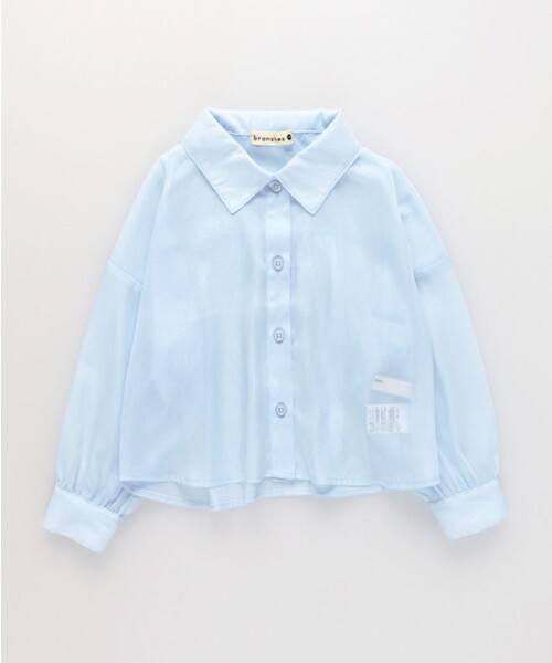 BRANSHES(ブランシェス)の「シアー長袖シャツ(シャツ/ブラウス・キッズ・サックスブルー/アイボリー・100/110/140/130/120/150)」の14枚目の写真