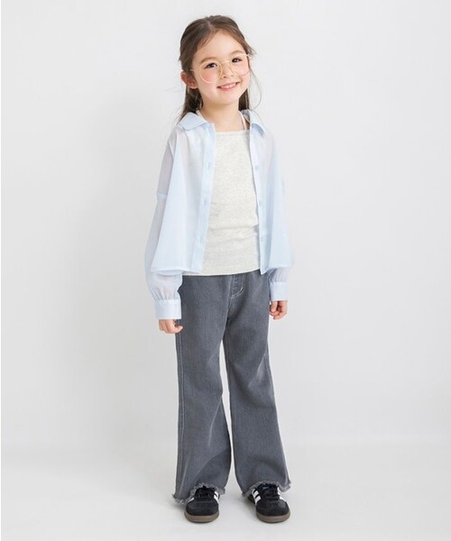 BRANSHES(ブランシェス)の「シアー長袖シャツ(シャツ/ブラウス・キッズ・サックスブルー/アイボリー・100/110/140/130/120/150)」の15枚目の写真