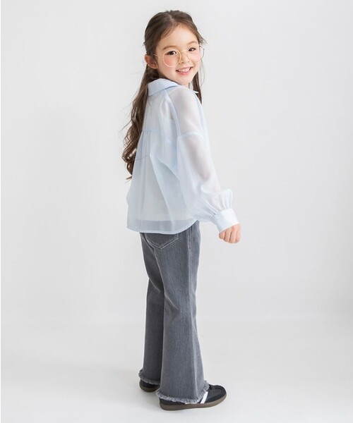 BRANSHES(ブランシェス)の「シアー長袖シャツ(シャツ/ブラウス・キッズ・サックスブルー/アイボリー・100/110/140/130/120/150)」の16枚目の写真