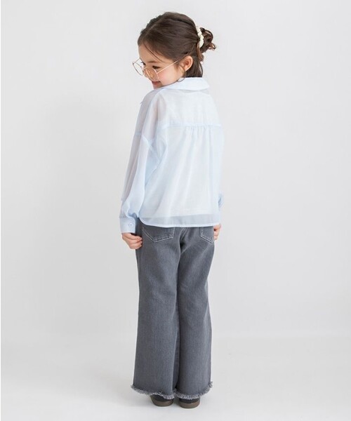 BRANSHES(ブランシェス)の「シアー長袖シャツ(シャツ/ブラウス・キッズ・サックスブルー/アイボリー・100/110/140/130/120/150)」の17枚目の写真