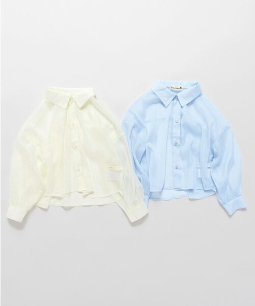 BRANSHES(ブランシェス)の「シアー長袖シャツ(シャツ/ブラウス・キッズ・サックスブルー/アイボリー・100/110/140/130/120/150)」の19枚目の写真