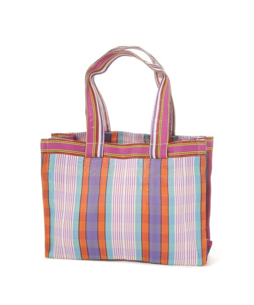 LEPSIM（レプシィム）の「刺繍ロゴトート　638661（トートバッグ・レディース・イエロー/パープル・ONE SIZE）」の4枚目の写真