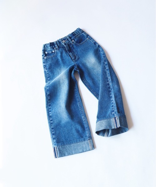 Catchup(ケチャップ)の「ロールアップデニムパンツ(その他パンツ・キッズ・ブルー・100㎝/110㎝/120㎝/130㎝/150cm/90㎝/140㎝)」の4枚目の写真