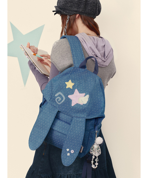 VANWALK（バンウォーク）の「Bunny Bunny Backpack [Denim]（バックパック/リュック・レディース・ブルー・FREE）」の3枚目の写真