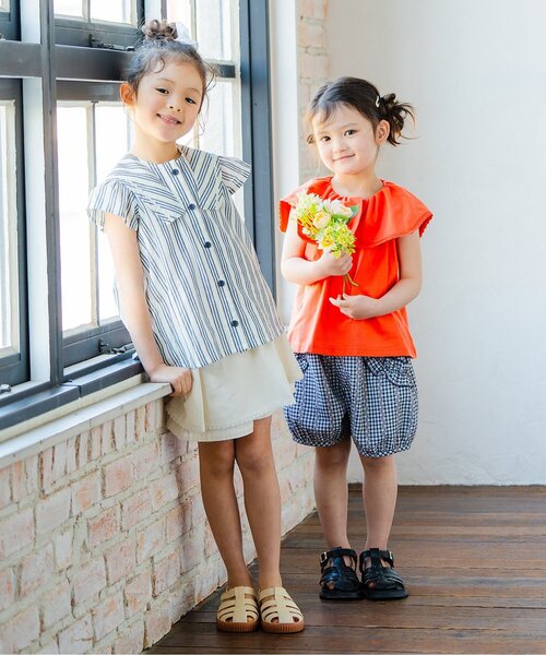 Boribon(ボリボン)の「ギャザーショートパンツ(その他パンツ・キッズ・ブラック/チェック/ネイビー・80/90/100/110/120)」の11枚目の写真