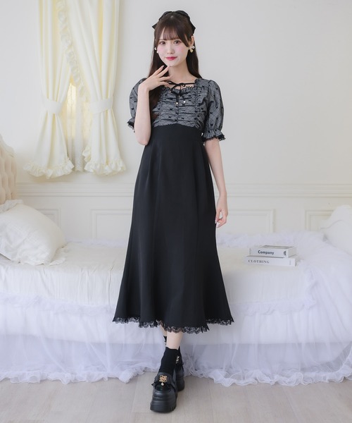 couture BY ROJITA（クチュールバイロジータ）の「リボンプリントドッキングワンピース（ワンピース・レディース・その他/アイボリー/ピンク・FREE）」の16枚目の写真