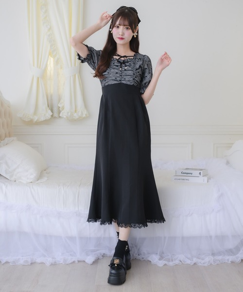couture BY ROJITA（クチュールバイロジータ）の「リボンプリントドッキングワンピース（ワンピース・レディース・その他/アイボリー/ピンク・FREE）」の17枚目の写真