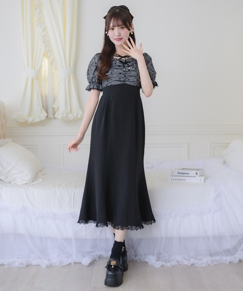 couture BY ROJITA（クチュールバイロジータ）の「リボンプリントドッキングワンピース（ワンピース・レディース・その他/アイボリー/ピンク・FREE）」の19枚目の写真