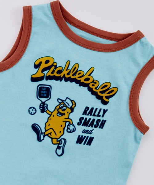 Ocean&Ground（オーシャン&グラウンド）の「Pickleballﾌﾛｯｷｰﾌﾟﾘﾝﾄﾀﾝｸﾄｯﾌﾟ（タンクトップ・キッズ・キナリ/ライトブルー・90/100/110/120/130/140）」の13枚目の写真