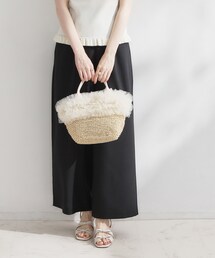 couture brooch | チュールフリルかごバッグ(ハンドバッグ)