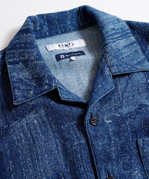 FDMTL（ファンダメンタル）の「【FDMTL】BORO S/S SHIRT 3YR WASH（シャツ/ブラウス・メンズ・インディゴブルー・3/4）」の4枚目の写真