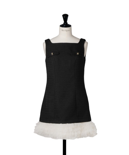 Roxanne Layered Tulle Mini Dress（ワンピース）｜Her lip to（ハー