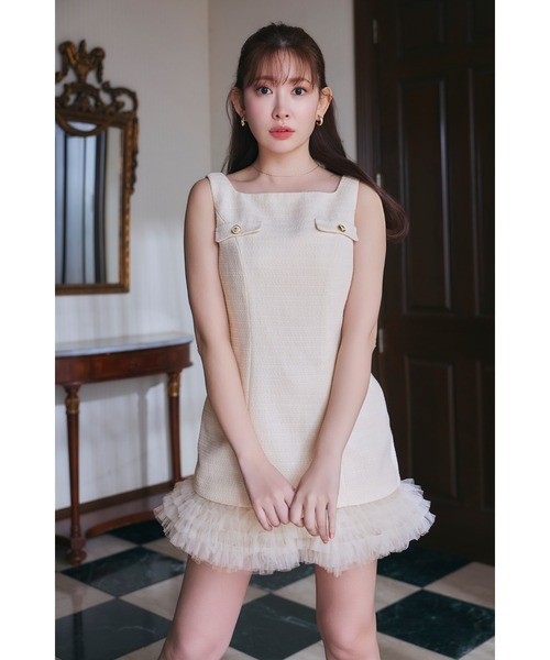 Roxanne Layered Tulle Mini Dress（ワンピース）｜Her lip to（ハー