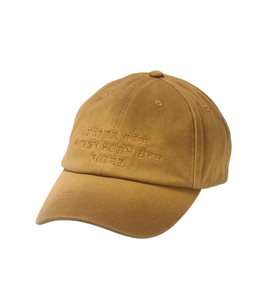 X-girl（エックスガール）の「FADED FACE LABEL 6PANEL CAP（キャップ・レディース・ブラウン/オリーブ/ブラック・ONE SIZE）」の10枚目の写真
