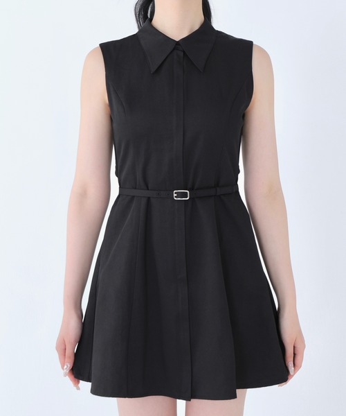 M me eme（エムミーエメ）の「Back ribbon flare mini onepiece(eme10604)（ワンピース・レディース・ブラック・FREE）」の11枚目の写真