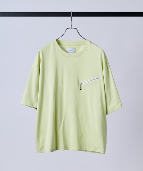 Confirm（コンファーム）の「ジップディテールTシャツ / Zip-detail Tee メンズ ウィメンズ ユニセックス（Tシャツ/カットソー・メンズ・グレー/ミント/ブラック・L/M）」の4枚目の写真
