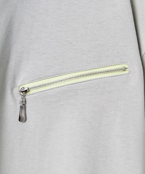 Confirm（コンファーム）の「ジップディテールTシャツ / Zip-detail Tee メンズ ウィメンズ ユニセックス（Tシャツ/カットソー・メンズ・グレー/ミント/ブラック・L/M）」の9枚目の写真