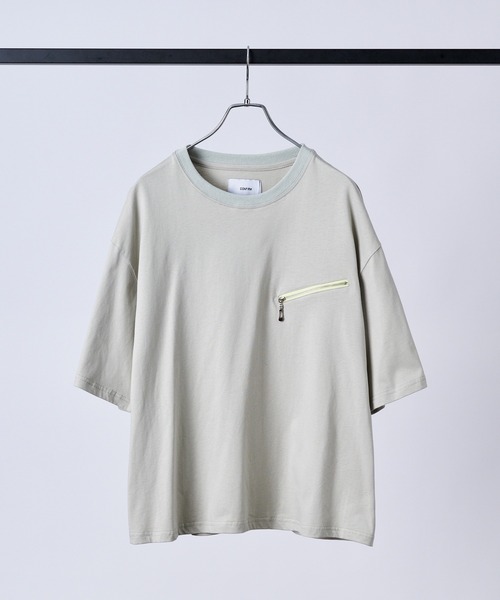 Confirm（コンファーム）の「ジップディテールTシャツ / Zip-detail Tee メンズ ウィメンズ ユニセックス（Tシャツ/カットソー・メンズ・グレー/ミント/ブラック・L/M）」の7枚目の写真