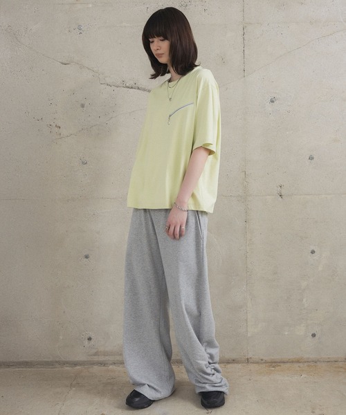 Confirm（コンファーム）の「ジップディテールTシャツ / Zip-detail Tee メンズ ウィメンズ ユニセックス（Tシャツ/カットソー・メンズ・グレー/ミント/ブラック・L/M）」の21枚目の写真