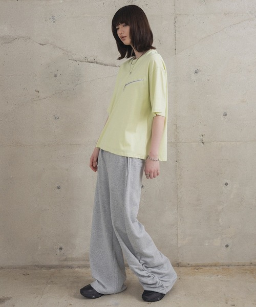 Confirm（コンファーム）の「ジップディテールTシャツ / Zip-detail Tee メンズ ウィメンズ ユニセックス（Tシャツ/カットソー・メンズ・グレー/ミント/ブラック・L/M）」の22枚目の写真