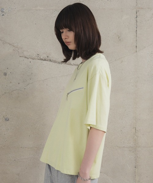 Confirm（コンファーム）の「ジップディテールTシャツ / Zip-detail Tee メンズ ウィメンズ ユニセックス（Tシャツ/カットソー・メンズ・グレー/ミント/ブラック・L/M）」の14枚目の写真