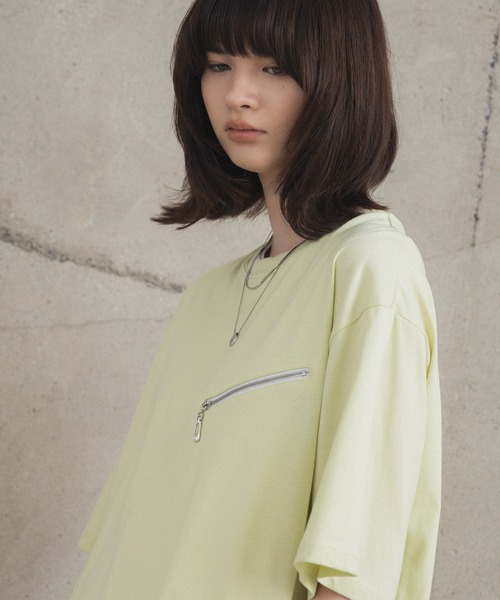 Confirm（コンファーム）の「ジップディテールTシャツ / Zip-detail Tee メンズ ウィメンズ ユニセックス（Tシャツ/カットソー・メンズ・グレー/ミント/ブラック・L/M）」の19枚目の写真