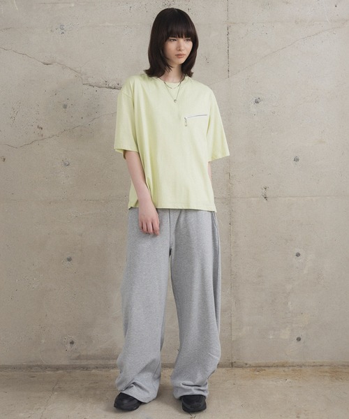 Confirm（コンファーム）の「ジップディテールTシャツ / Zip-detail Tee メンズ ウィメンズ ユニセックス（Tシャツ/カットソー・メンズ・グレー/ミント/ブラック・L/M）」の20枚目の写真