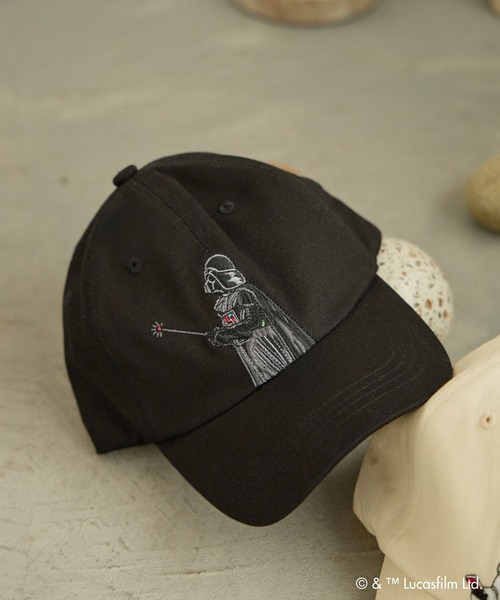 GLOBAL WORK(グローバルワーク)の「【STAR WARS(スター・ウォーズ)】刺繍キャップ/666039(キャップ・メンズ・オフホワイト/ブラック・FREE)」の2枚目の写真