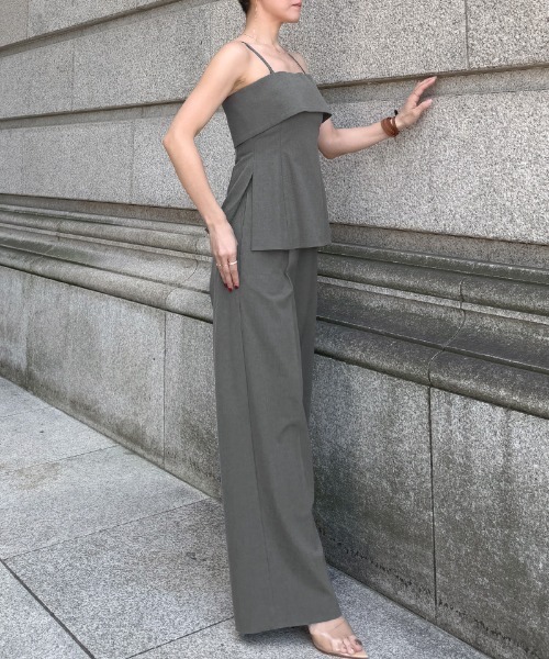 JENNE(ジェンヌ)の「ワイドストレートパンツ(防シワ機能性生地)(その他パンツ・レディース・ブラック/グレー・SMALL/MEDIUM/LARGE)」の21枚目の写真