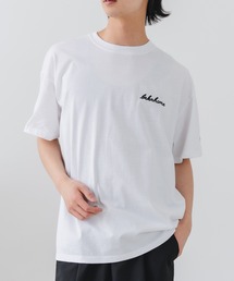 【BRKNHOME/ブロークンホーム】×【ZERO STAIN/ゼロステイン】【上品なチェーン刺繍ロゴ】コラボTシャツ 汗染み防止 ワンポイント オーバーサイズ