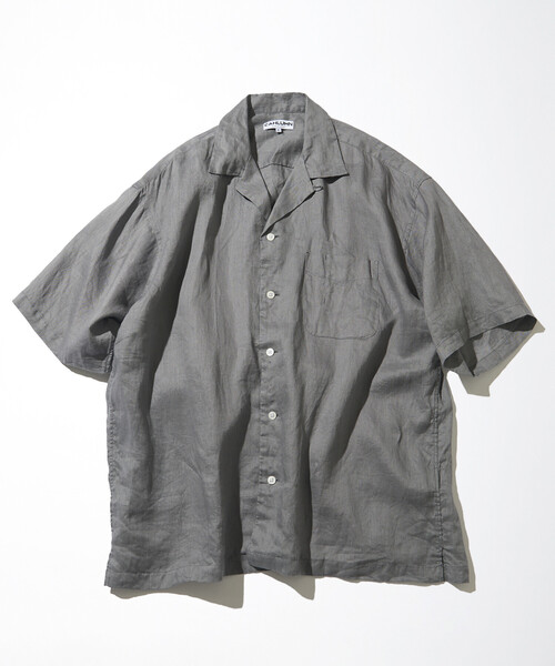 CAHLUMN/カウラム Linen Open Collar Short Sleeve Shirt（シャツ