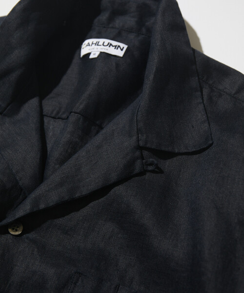 CAHLUMN(カウラム)の「CAHLUMN/カウラム Linen Open Collar Short Sleeve Shirt(シャツ/ブラウス・メンズ・ネイビー/ライトグレー/ブラウン/ホワイト/サックスブルー・MEDIUM/X-LARGE/LARGE/XX-LARGE)」の8枚目の写真