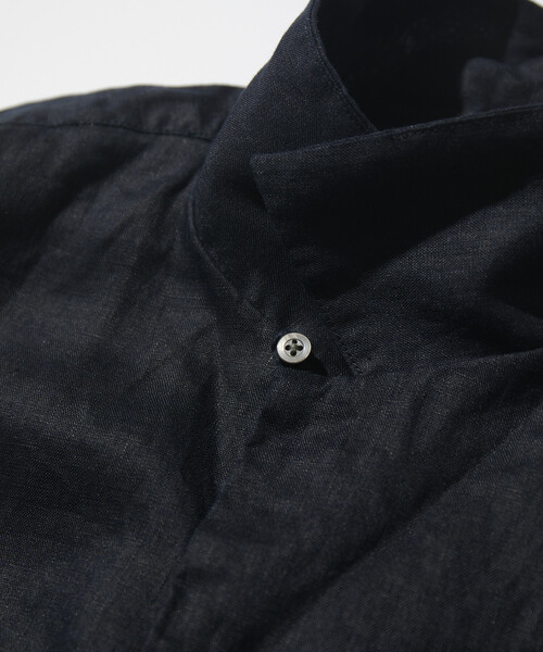 CAHLUMN(カウラム)の「CAHLUMN/カウラム Linen Open Collar Short Sleeve Shirt(シャツ/ブラウス・メンズ・ネイビー/ライトグレー/ブラウン/ホワイト/サックスブルー・MEDIUM/X-LARGE/LARGE/XX-LARGE)」の9枚目の写真