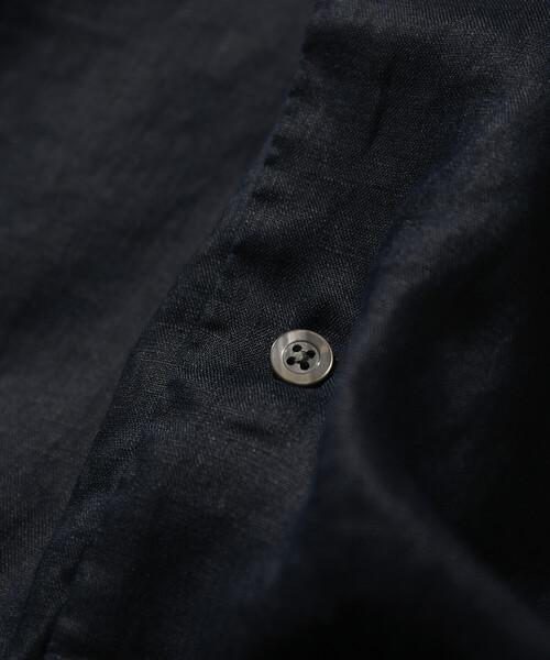CAHLUMN(カウラム)の「CAHLUMN/カウラム Linen Open Collar Short Sleeve Shirt(シャツ/ブラウス・メンズ・ネイビー/ライトグレー/ブラウン/ホワイト/サックスブルー・MEDIUM/X-LARGE/LARGE/XX-LARGE)」の10枚目の写真