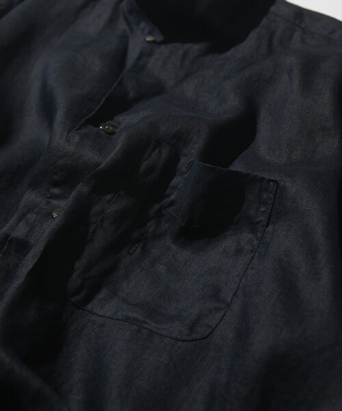 CAHLUMN(カウラム)の「CAHLUMN/カウラム Linen Open Collar Short Sleeve Shirt(シャツ/ブラウス・メンズ・ネイビー/ライトグレー/ブラウン/ホワイト/サックスブルー・MEDIUM/X-LARGE/LARGE/XX-LARGE)」の11枚目の写真
