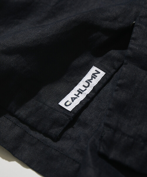 CAHLUMN(カウラム)の「CAHLUMN/カウラム Linen Open Collar Short Sleeve Shirt(シャツ/ブラウス・メンズ・ネイビー/ライトグレー/ブラウン/ホワイト/サックスブルー・MEDIUM/X-LARGE/LARGE/XX-LARGE)」の12枚目の写真