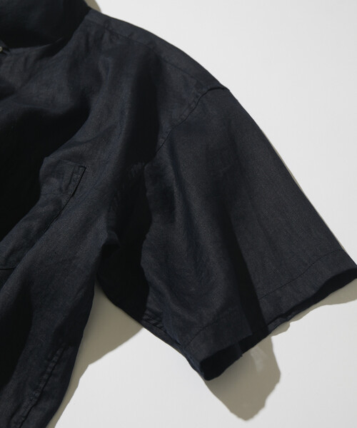 CAHLUMN(カウラム)の「CAHLUMN/カウラム Linen Open Collar Short Sleeve Shirt(シャツ/ブラウス・メンズ・ネイビー/ライトグレー/ブラウン/ホワイト/サックスブルー・MEDIUM/X-LARGE/LARGE/XX-LARGE)」の13枚目の写真