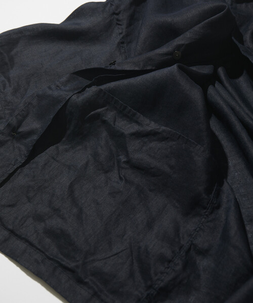 CAHLUMN(カウラム)の「CAHLUMN/カウラム Linen Open Collar Short Sleeve Shirt(シャツ/ブラウス・メンズ・ネイビー/ライトグレー/ブラウン/ホワイト/サックスブルー・MEDIUM/X-LARGE/LARGE/XX-LARGE)」の14枚目の写真