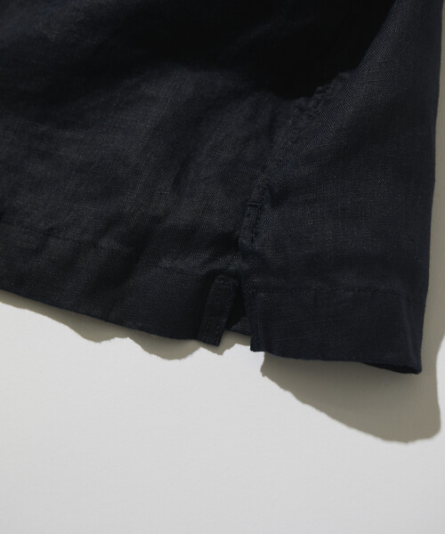 CAHLUMN(カウラム)の「CAHLUMN/カウラム Linen Open Collar Short Sleeve Shirt(シャツ/ブラウス・メンズ・ネイビー/ライトグレー/ブラウン/ホワイト/サックスブルー・MEDIUM/X-LARGE/LARGE/XX-LARGE)」の15枚目の写真