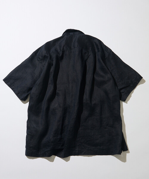 CAHLUMN(カウラム)の「CAHLUMN/カウラム Linen Open Collar Short Sleeve Shirt(シャツ/ブラウス・メンズ・ネイビー/ライトグレー/ブラウン/ホワイト/サックスブルー・MEDIUM/X-LARGE/LARGE/XX-LARGE)」の16枚目の写真