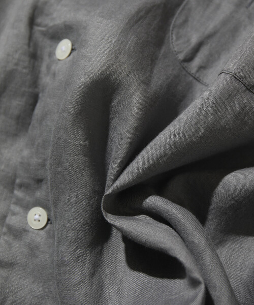 CAHLUMN(カウラム)の「CAHLUMN/カウラム Linen Open Collar Short Sleeve Shirt(シャツ/ブラウス・メンズ・ネイビー/ライトグレー/ブラウン/ホワイト/サックスブルー・MEDIUM/X-LARGE/LARGE/XX-LARGE)」の20枚目の写真