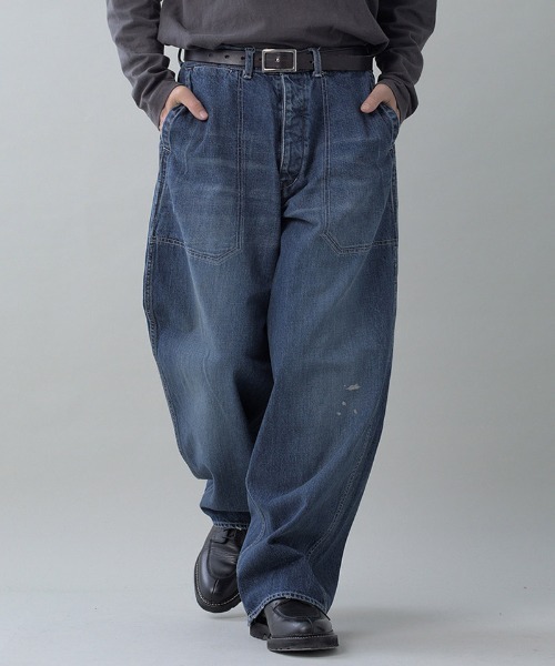 EGO TRIPPING(エゴトリッピング)の「mp15098- USN-DENIMTROUSERS damage デニムパンツ(626702)(デニムパンツ・メンズ・ライトインディゴブルー/ブルー系その他/インディゴブルー/ブルー系その他2・29/31/33)」の2枚目の写真