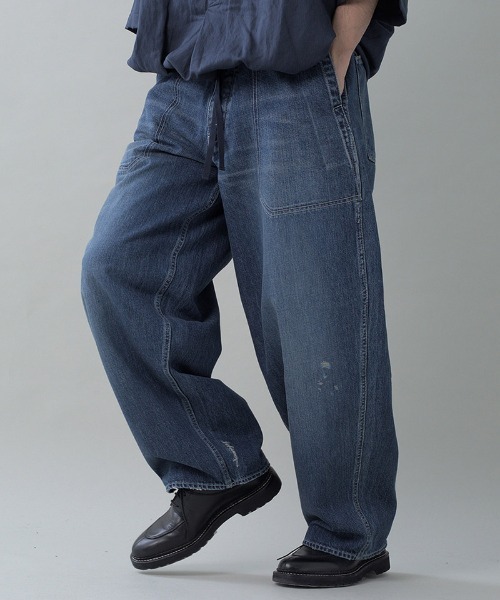 EGO TRIPPING(エゴトリッピング)の「mp15098- USN-DENIMTROUSERS damage デニムパンツ(626702)(デニムパンツ・メンズ・ライトインディゴブルー/ブルー系その他/インディゴブルー/ブルー系その他2・29/31/33)」の12枚目の写真