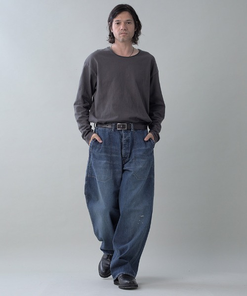EGO TRIPPING(エゴトリッピング)の「mp15098- USN-DENIMTROUSERS damage デニムパンツ(626702)(デニムパンツ・メンズ・ライトインディゴブルー/ブルー系その他/インディゴブルー/ブルー系その他2・29/31/33)」の13枚目の写真