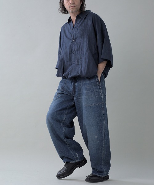 EGO TRIPPING(エゴトリッピング)の「mp15098- USN-DENIMTROUSERS damage デニムパンツ(626702)(デニムパンツ・メンズ・ライトインディゴブルー/ブルー系その他/インディゴブルー/ブルー系その他2・29/31/33)」の14枚目の写真