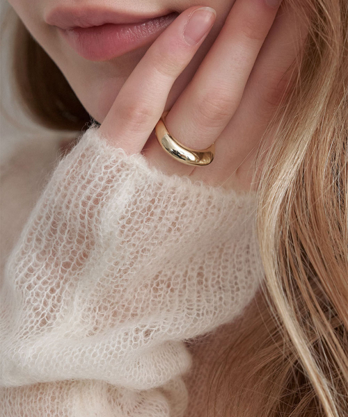 HALDEN(ハルデン)の「low dome ring (R017_gold)(リング・レディース・その他・FREE)」の3枚目の写真