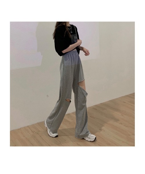witch(ウイッチ)の「ダメージ スウェット パンツ(スウェットパンツ・レディース・グレー/ブラック・FREE)」の15枚目の写真
