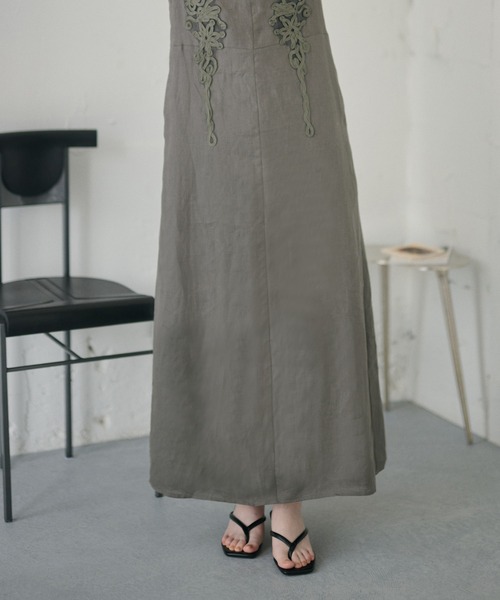 LAULEN(ローレン)の「square toe thong sandals /スクエアトゥ トングサンダル(サンダル・レディース・ブラウン/アイボリー/ベージュ/ブラック/ボルドー・23cm/24cm/24.5cm)」の12枚目の写真