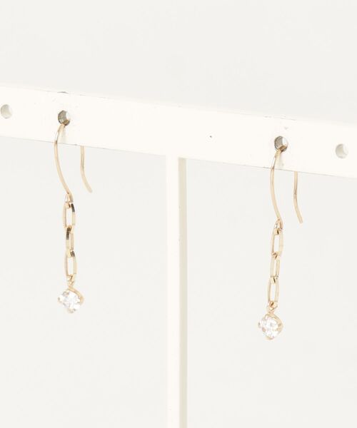 新品　Off-White ミニアロー ピアス(両耳用)　ゴールド ブランド古着】ピアス（両耳用）（ピアス（両耳用））｜Jewel closet